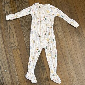 Magnetic Me Holiday Print Kids Footie